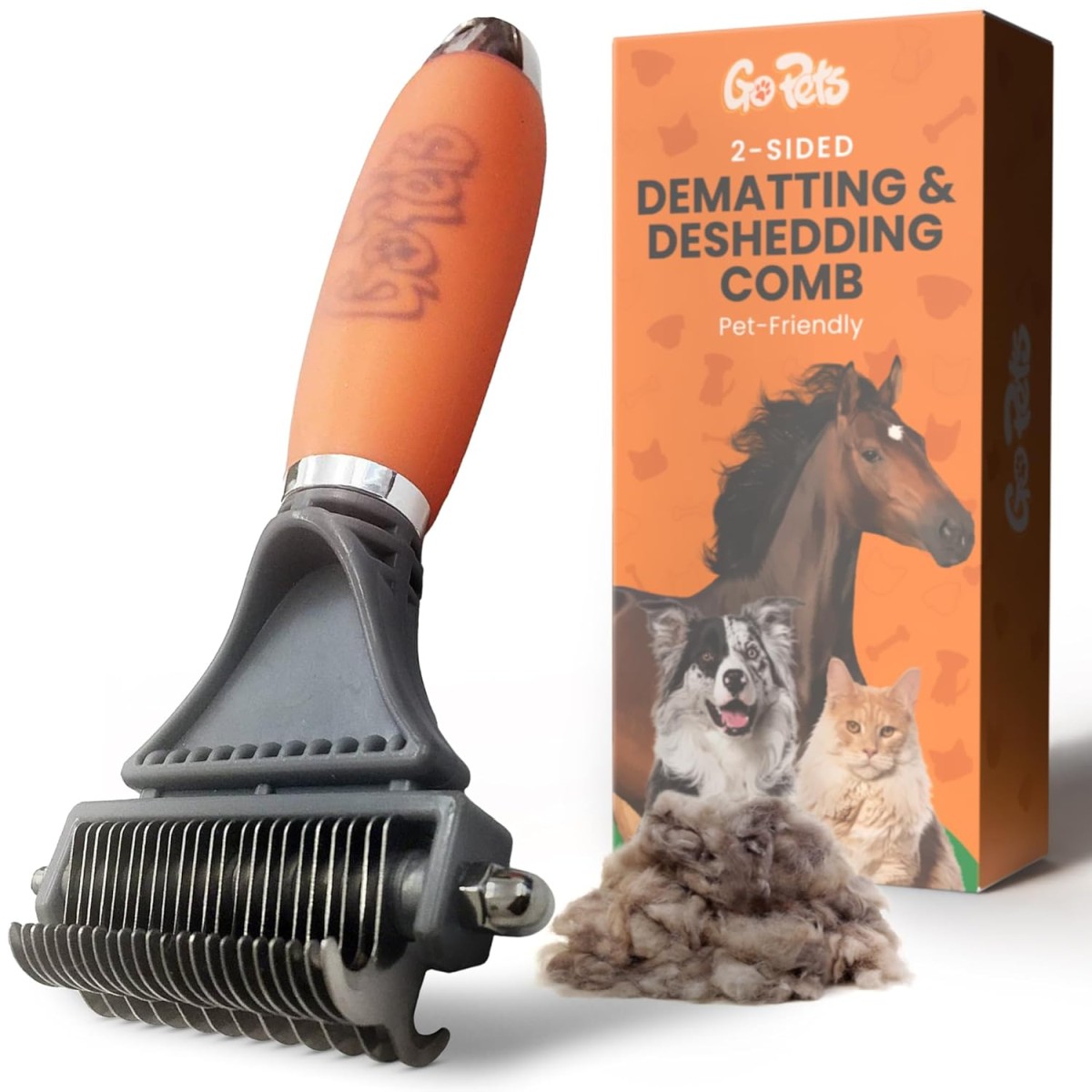 GoPets 2-in-1 Dematting Comb